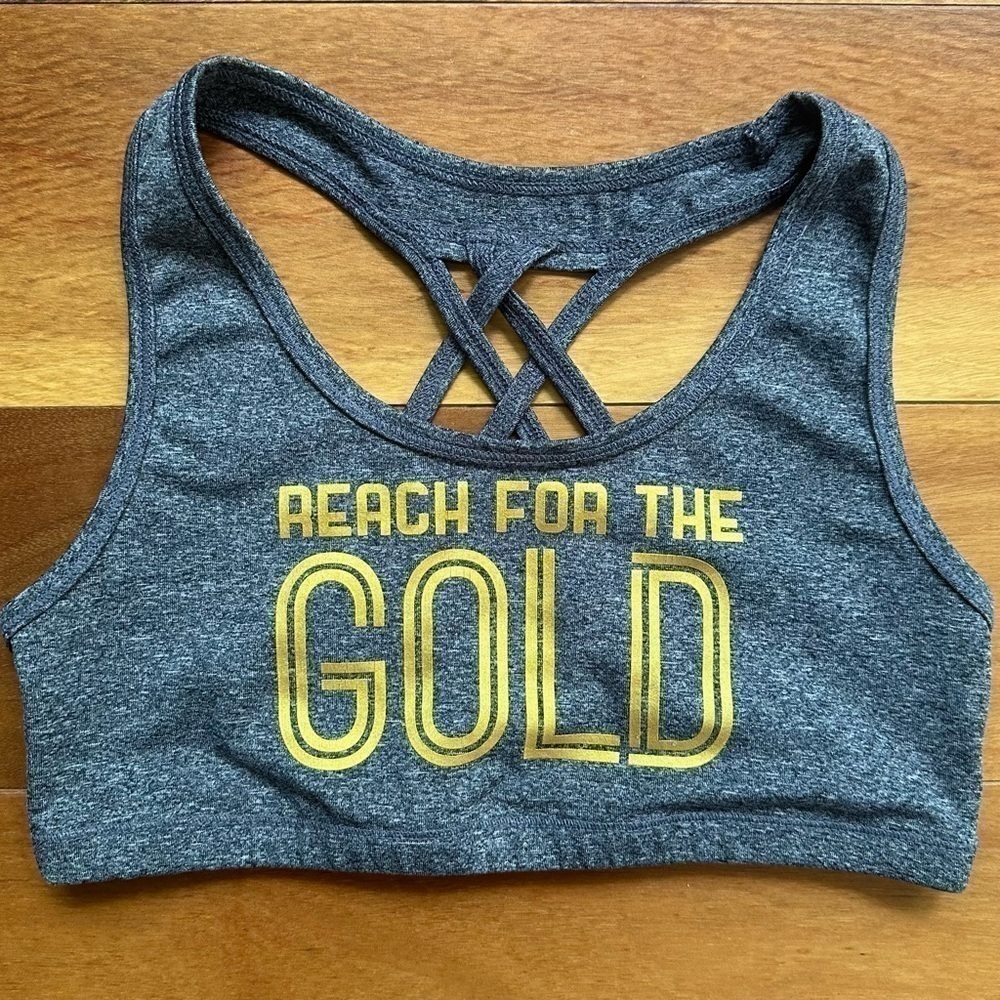 Ideology Reach For The Gold Sports Bra